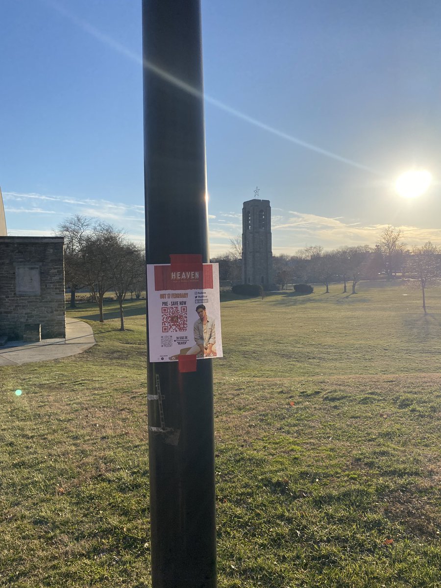 infinityxlover's tweet photo. at your service 🫡 i went out today to post the flyers around my town, let’s see if it works! @NiallOfficial @nhstreamupdates
#Heaven #HeavenWontBeTheSame #nh3 #niallhoran #heavenproject https://t.co/VMorGkQ1JC