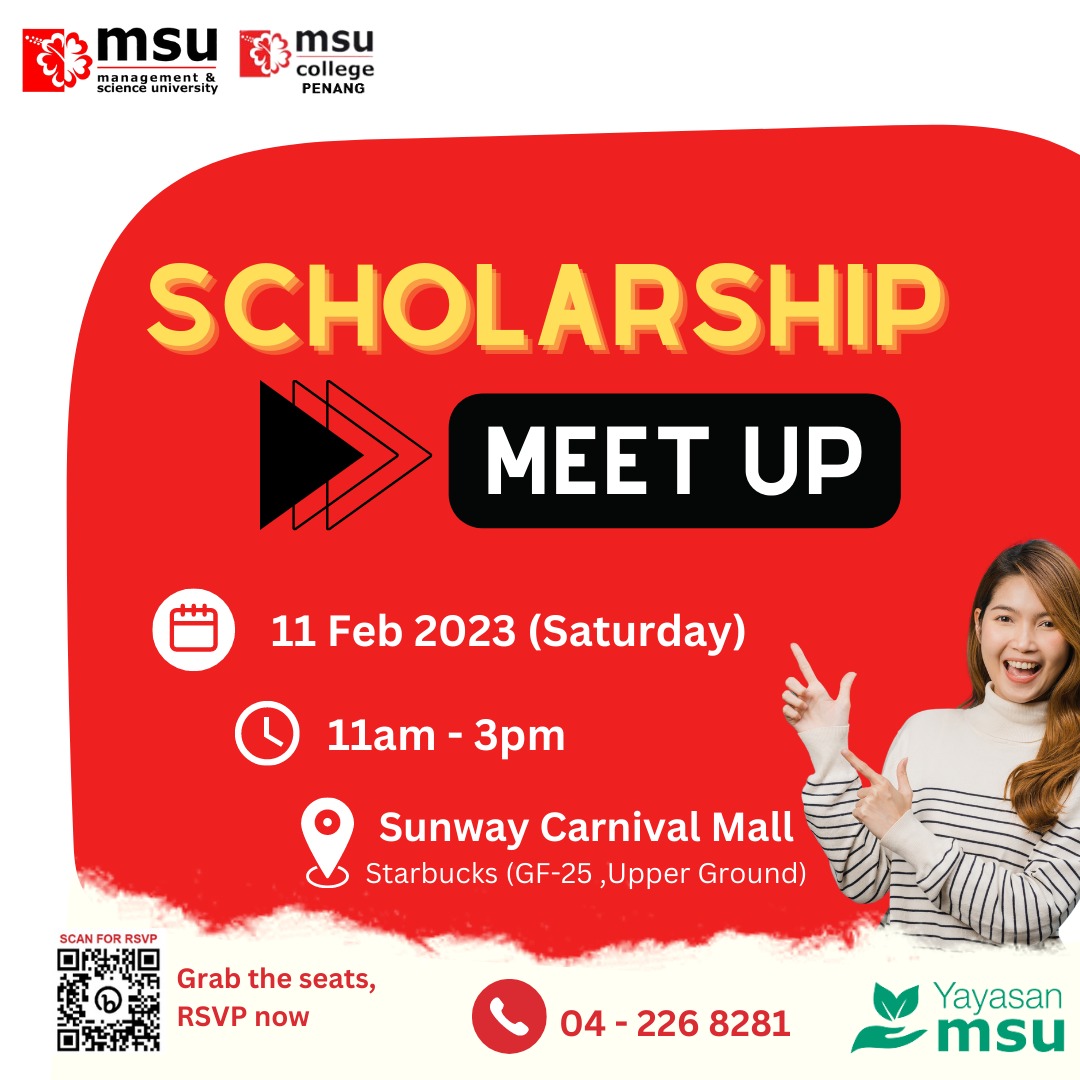 New intake is Open. Explore and start your study options @MSUmalaysia.

#MSUmalaysia
#MSUCpenang
#spm2021
#stpm2021
#enrichingfuture