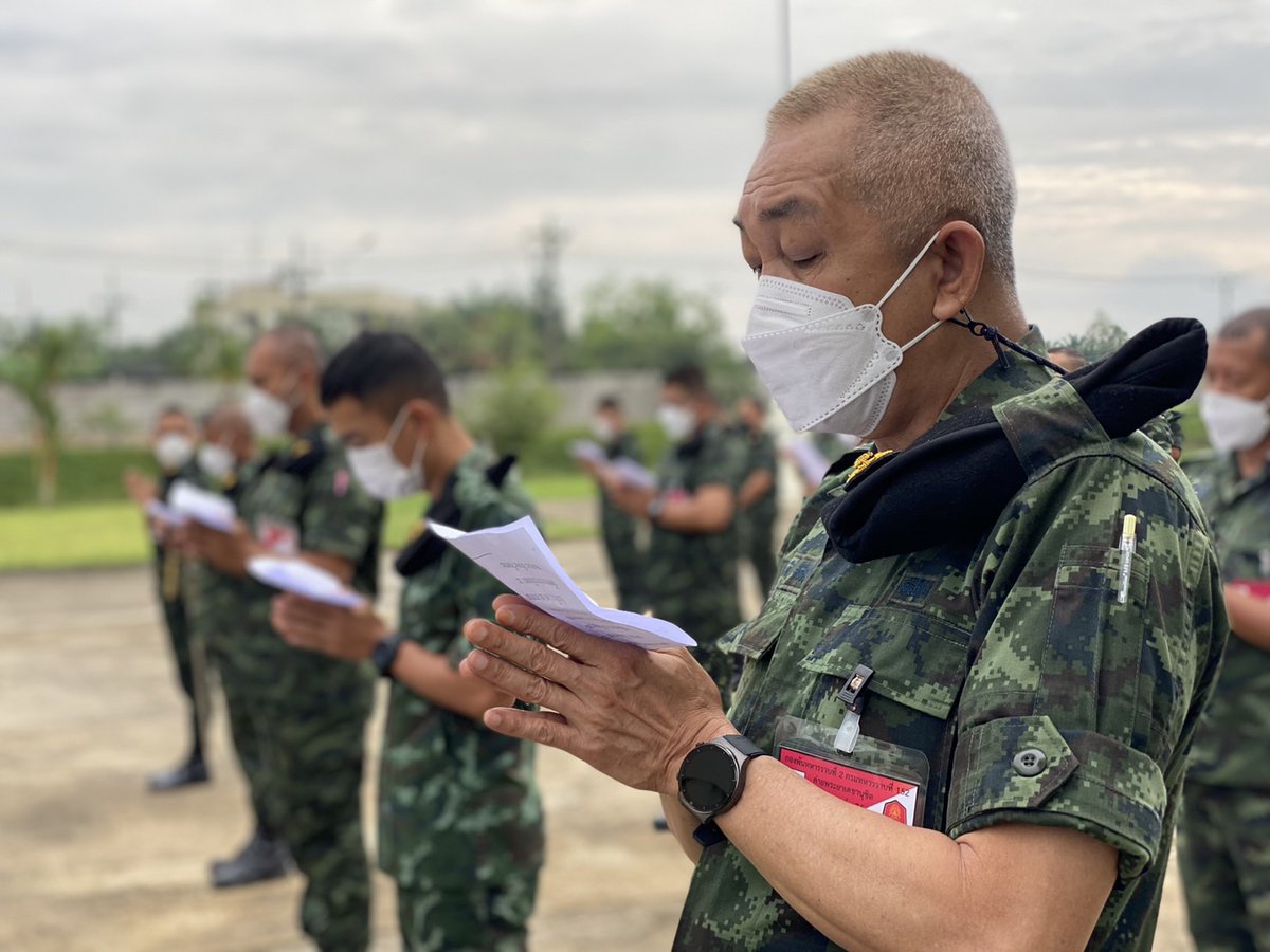 INFANTRY1522's tweet photo. ร.152 พัน.2 ร่วมน้อมใจสวดมนต์บูชาธรรม อธิษฐานจิต ถวายพระพรชัยมงคล  สมเด็จพระเจ้าลูกเธอ เจ้าฟ้าพัชรกิติยาภา นเรนทิราเทพยวดี กรมหลวงราชสาริณีสิริพัชร มหาวัชรราชธิดา ถวายพระพรให้พระองค์ ทรงหายจากพระอาการประชวรในเร็ววัน
https://t.co/KT1BM3Md6d https://t.co/qjGT41uKlz