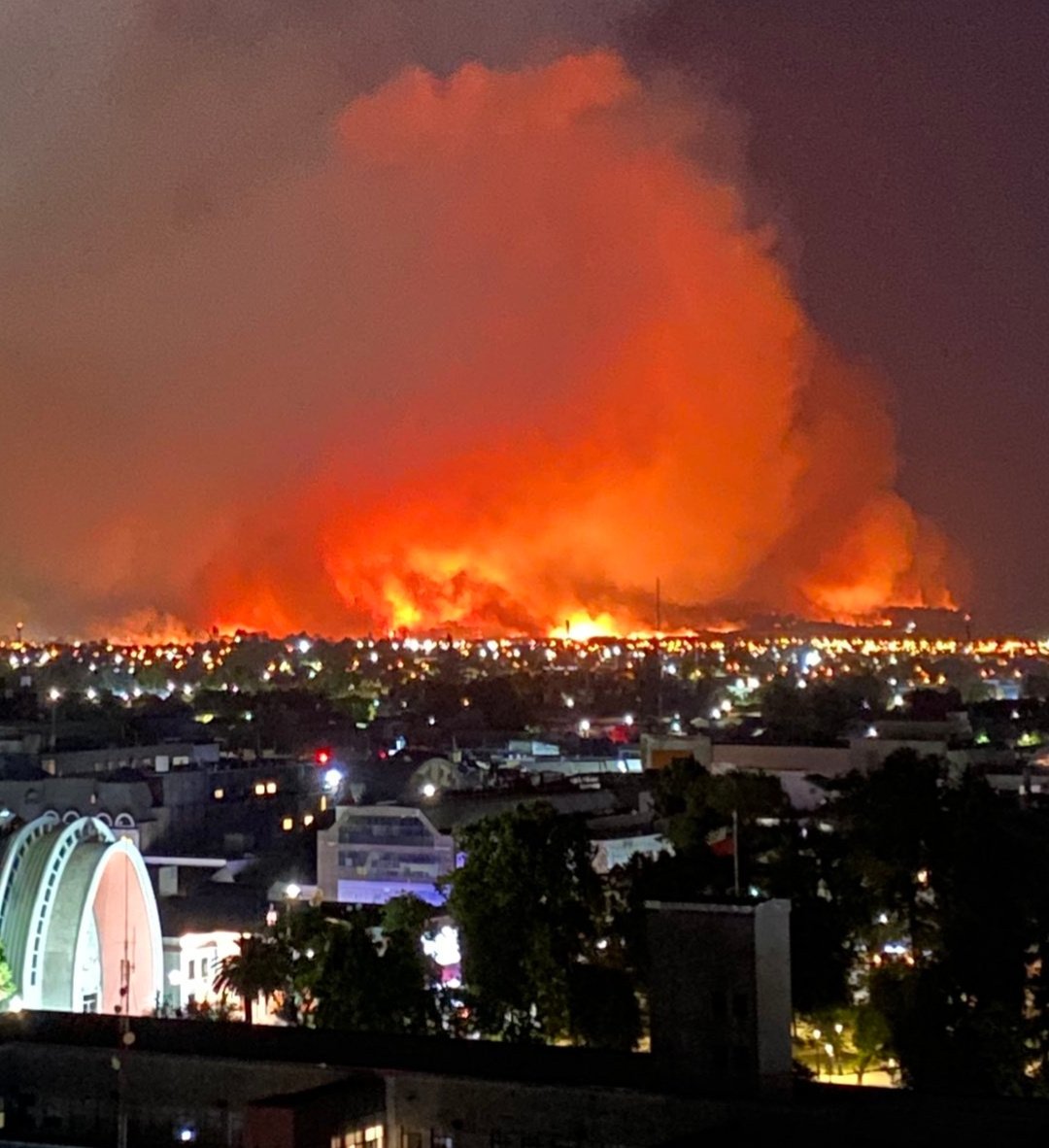 ⚠️#ChillánViejo 🔥#I.F Alerta Roja y Completamente Fuera de Control Sector Quilmo.