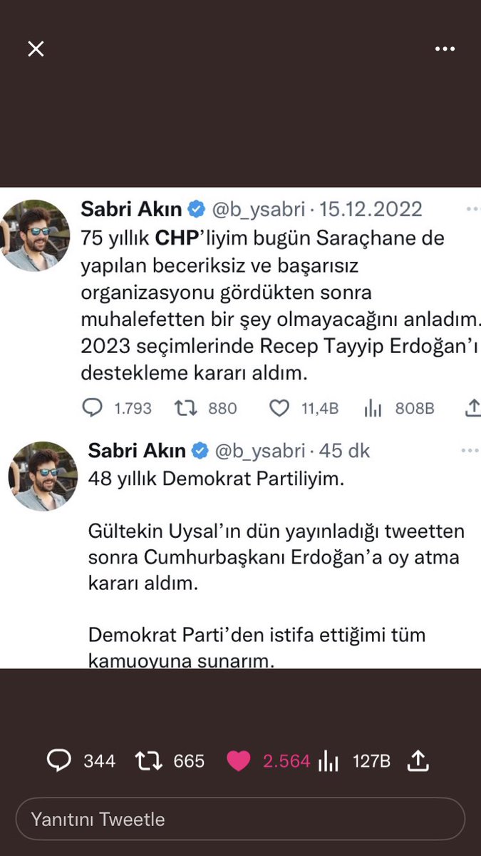mufideBgzlyn's tweet photo. Muhalefeti de biz yaparız diye boşuna dememiş #RTErdogan Adam Aralık’ta #CHPli Ocak’ta #DPli olmuş!
Bir başka trolluk şekli. Şeytanın aklına gelmeyen bunların aklına geliyor!
@alibabacan @devapartisi @drerhanerol @keremaltun65 @sanemoktar
#YarınınTürkiyesi #OylarDEVAOlsun #Borsa https://t.co/fmkPBEyEZA