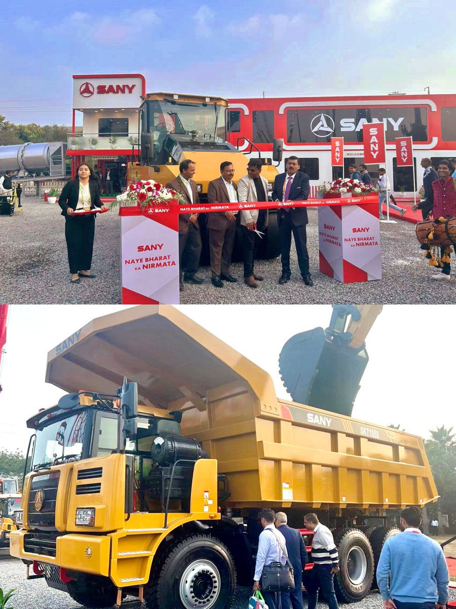 We are here. Visit us @ Bauma ConExpo India.
#Sany #India #Offhighway #Mining #Truck