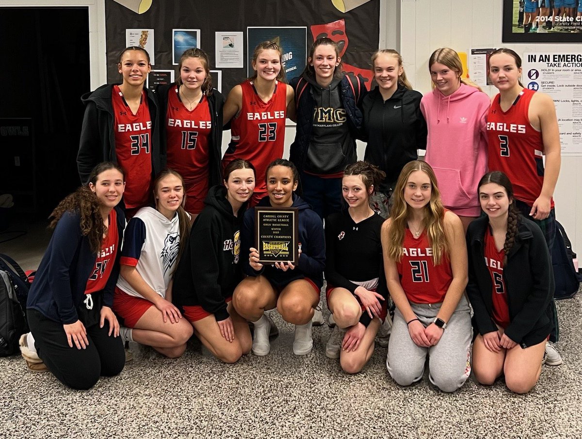 Congratulations to our county champions! An awesome group of players, coaches, and families! Keep it rolling ladies. #EaglePride 🦅 🔴⚪️🔵