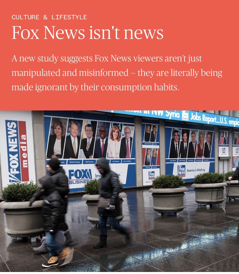 <a href="/drmini141/">drmini14 🦅🇺🇸</a> <a href="/TheFive/">The Five</a> <a href="/GeraldoRivera/">Geraldo Rivera</a> <a href="/JudgeJeanine/">Jeanine Pirro</a> <a href="/DanaPerino/">Dana Perino</a> <a href="/greggutfeld/">GregGutfeld</a> <a href="/JesseBWatters/">Jesse Watters</a> <a href="/HaroldFordJr/">Harold Ford, Jr.</a> I think you’ve got it all wrong. Studies have shown that Fox viewers know less about issues than people who don’t watch news at all. shorturl.at/hpqKS