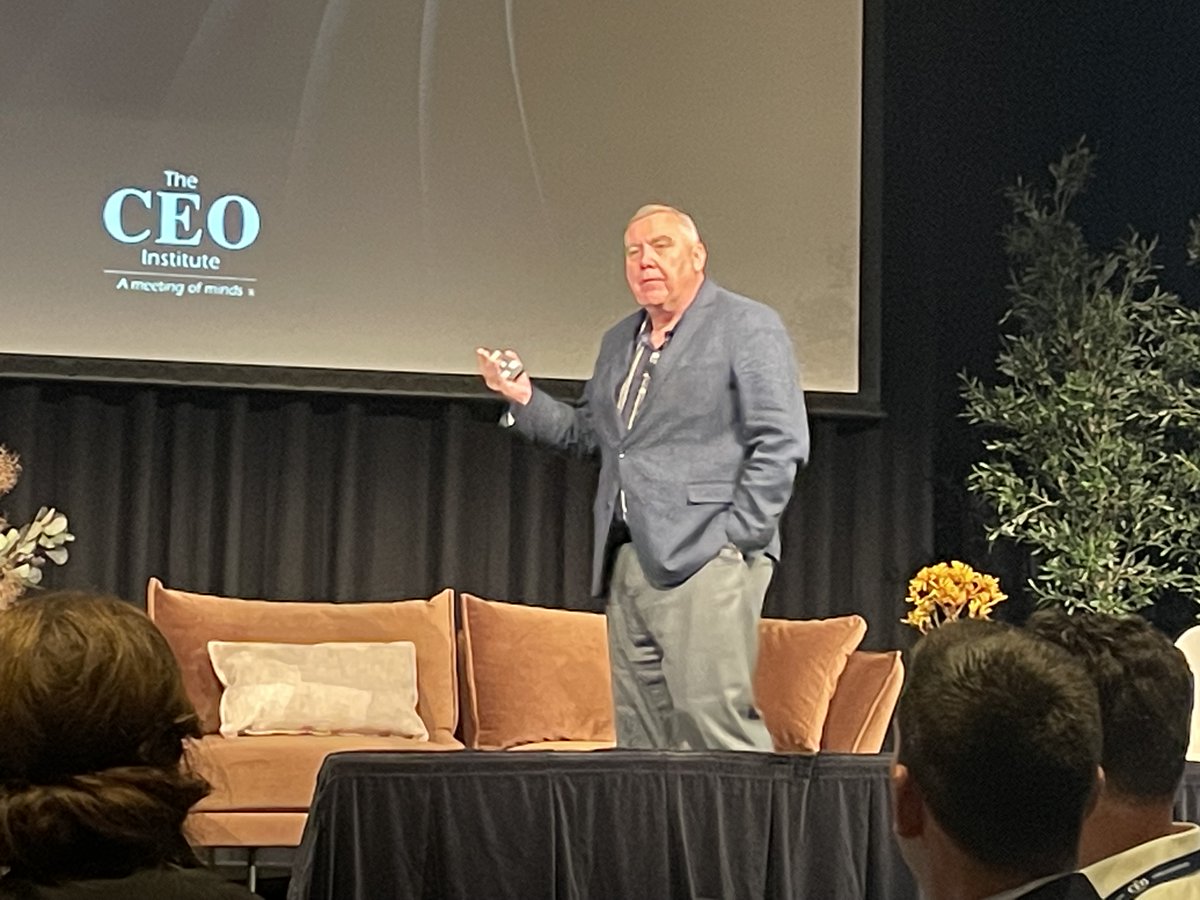 Bernie Brooks AM, with 40 years experience, brought to bear a wealth of knowledge on Digital Transformation. #CEOSummit
