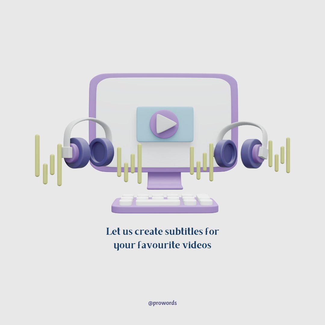 ProwordsMY's tweet image. Bring your favorite videos to life with ProWords! Our top-notch subtitle services will give you an immersive experience 🎬👂 Place your order now at lnkd.in/gadAZkWY! 

#ProWords #Subtitles #VideoExperience