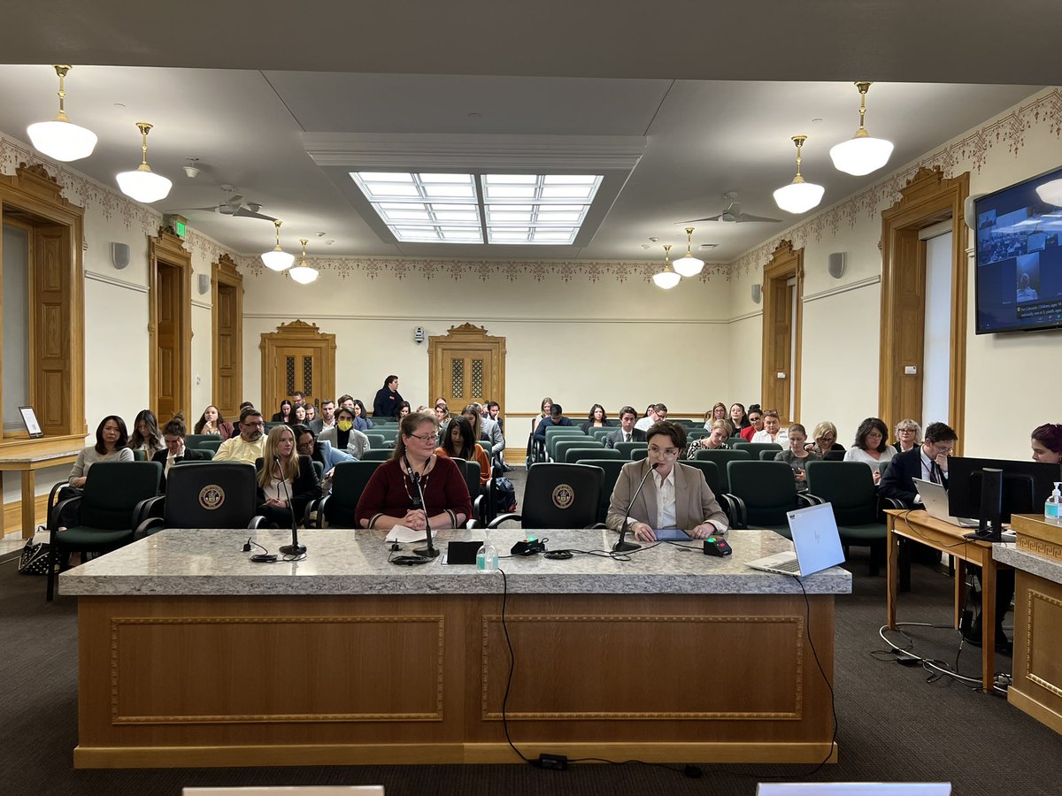 StaronSarah's tweet photo. Thank you @ImanforColorado for the incredible pics of #YICO policy fellow @AmeliaFederico4 testifying for increased access to  #mentalhealth care!!! #copolitics #coleg https://t.co/An4jbumRu0