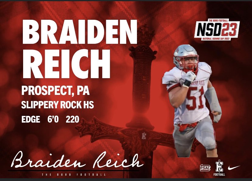 I am officially proud to say that I’m committed to edinboro university. I want to thank <a href="/CoachPapley/">Tony Papley</a> and <a href="/CoachNulph/">Jake Nulph</a> for giving me this opportunity to continue to play the sport I love.I also want to thank all of my high school coaches for making me the man and player I am today.