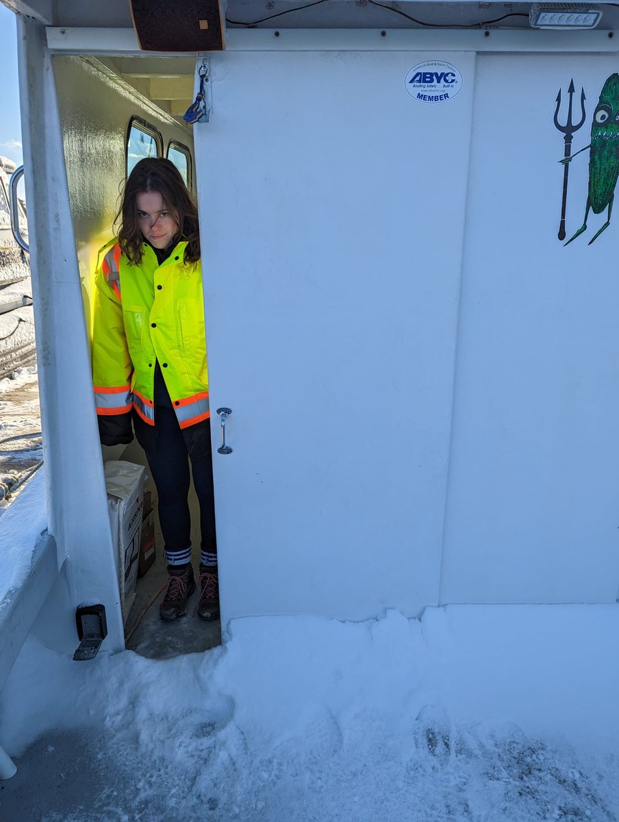 Doing what it takes to get data! #Oceanoperationsinwinter #coldfeet #awesometeam #yupourteamwentoutonthewater #PerforMarine