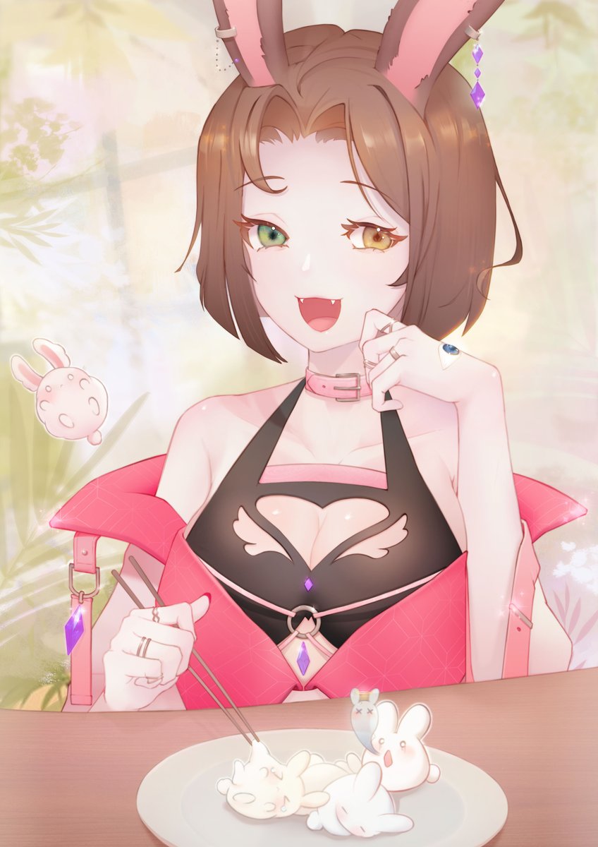 SadBunnyArt's tweet photo. what? dumplings are really yummy! 

#bnuyart #vtuber https://t.co/ZzgxbxIM7z