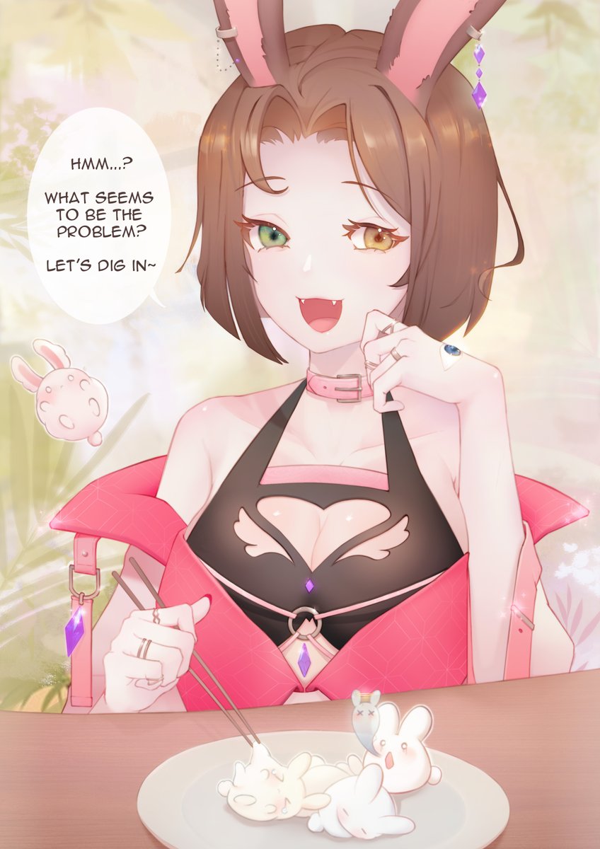 SadBunnyArt's tweet photo. what? dumplings are really yummy! 

#bnuyart #vtuber https://t.co/ZzgxbxIM7z