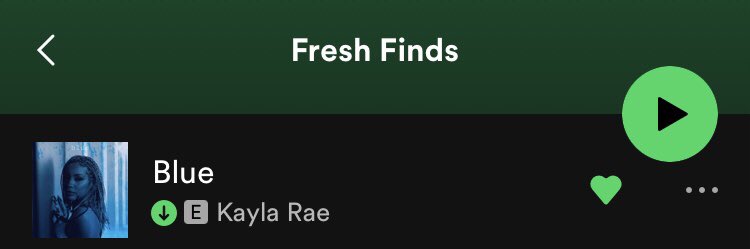 #Spotify | “BLUE” foi adicionada em #6 na playlist “Fresh Finds”.