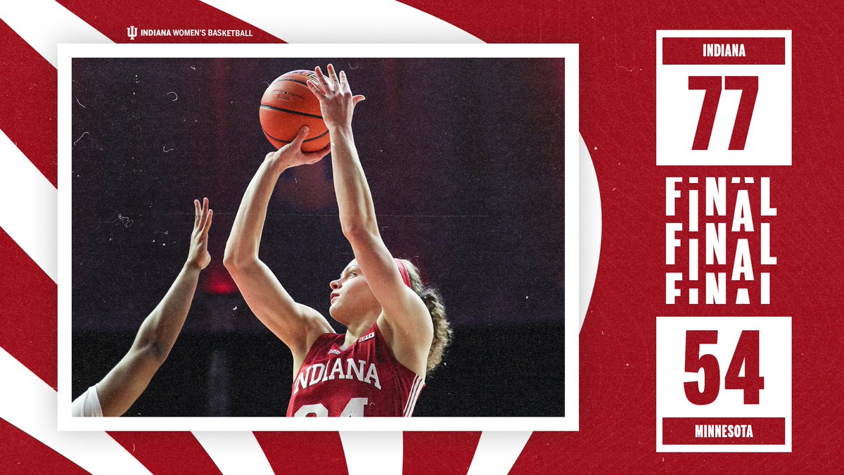 IndianaWBB's tweet photo. Road W. ✅ https://t.co/LenxrtTcbV