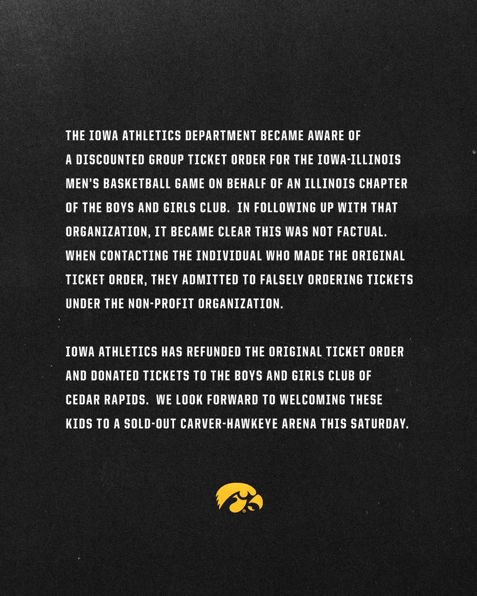 Iowa Men’s Basketball tweet media