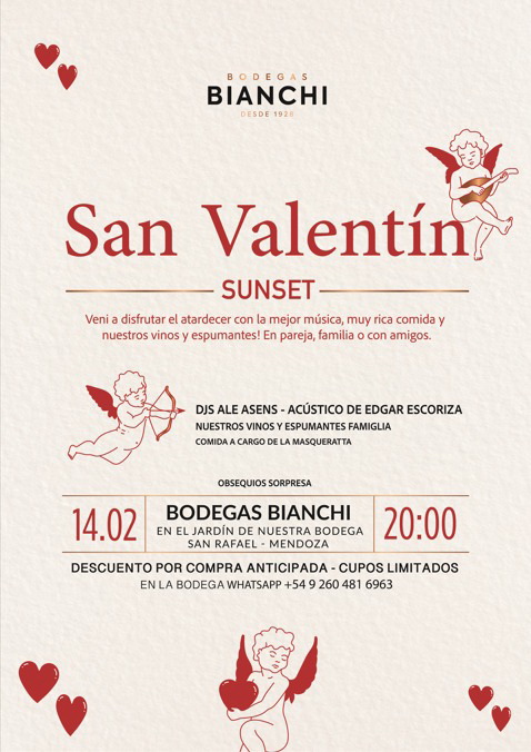 Bodegas Bianchi invita al San Valentín Sunset <a href="/BodegasBianchi/">Bodegas Bianchi</a> 
: marcelafittipaldi.com.ar/2023/02/bodega……-valentin-sunset/