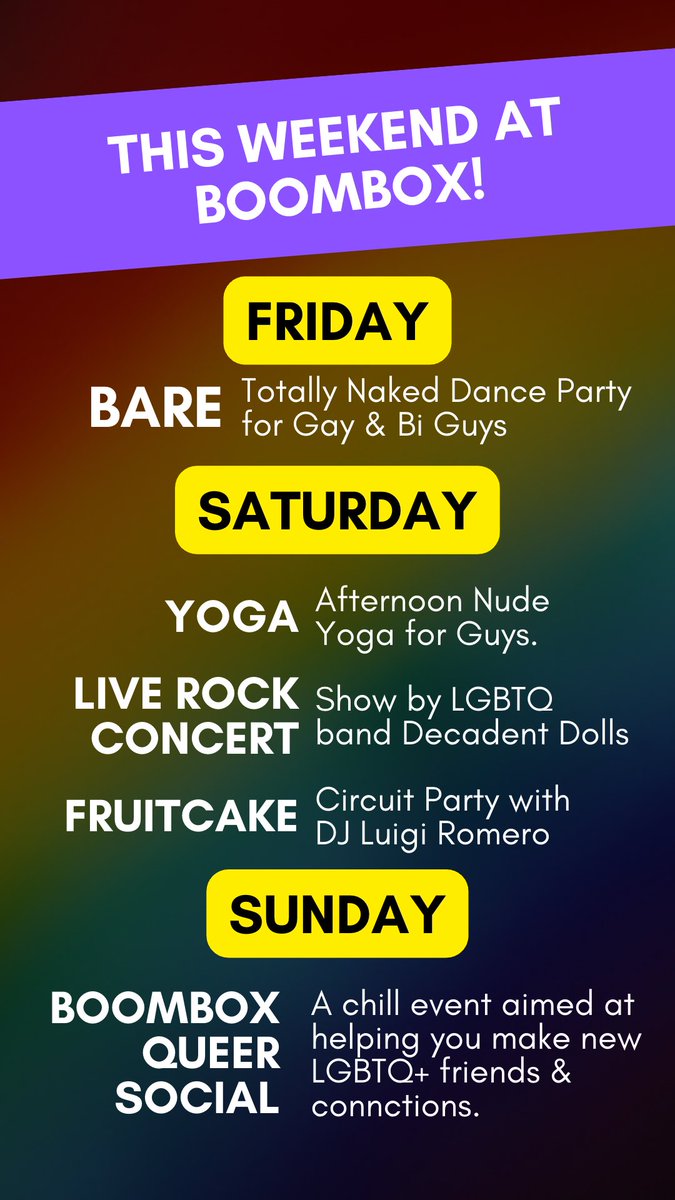BoomboxToronto's tweet photo. This weekend at Boombox! https://t.co/fzUzVhNHFJ