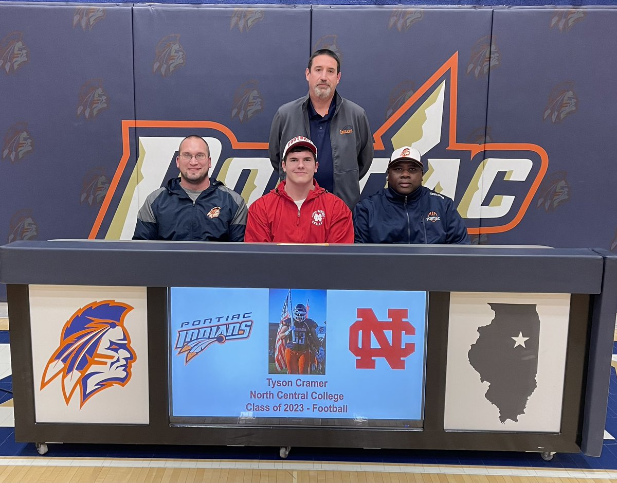 PTHSFootball1's tweet photo. Congratulations to @cramer_tyson on signing with @football_ncc @IlliniPrairie @EDGYTIM @FISTFootball @Pg_Reinhardt @PTHS_Indians https://t.co/i16Hj5LPFV