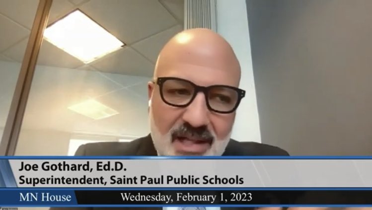 Superintendent Joe Gothard testified in favor of <a href="/KaohlyVangHer/">Kaohly Vang Her</a>’s bill to fully fund English Learner services for SPPS and all MN students. “House file 22 imagines a world where the services that multi-language learners deserve are not delivered at the expense of others” #mnleg