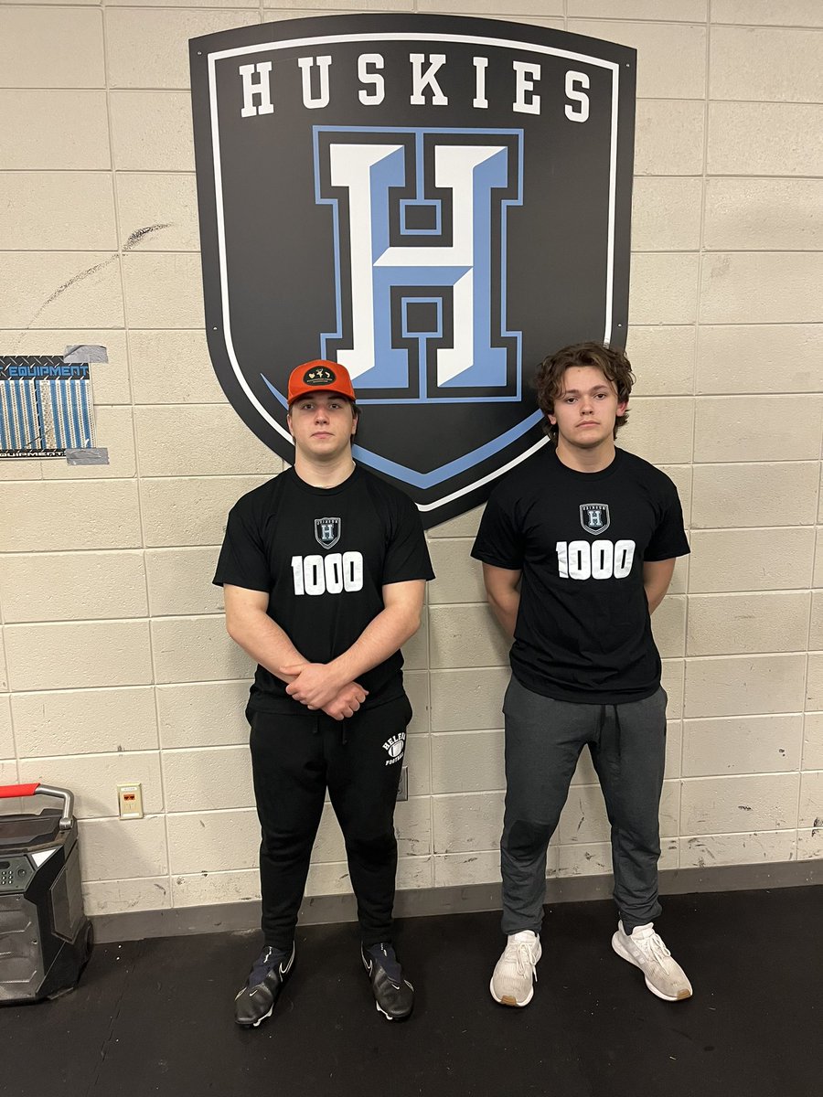 HelenaSports's tweet photo. Proud of our two new 1000lb members this spring. Congrats to Jackson Smith and @connorguida_    @football_helena https://t.co/62HlBDAKyU