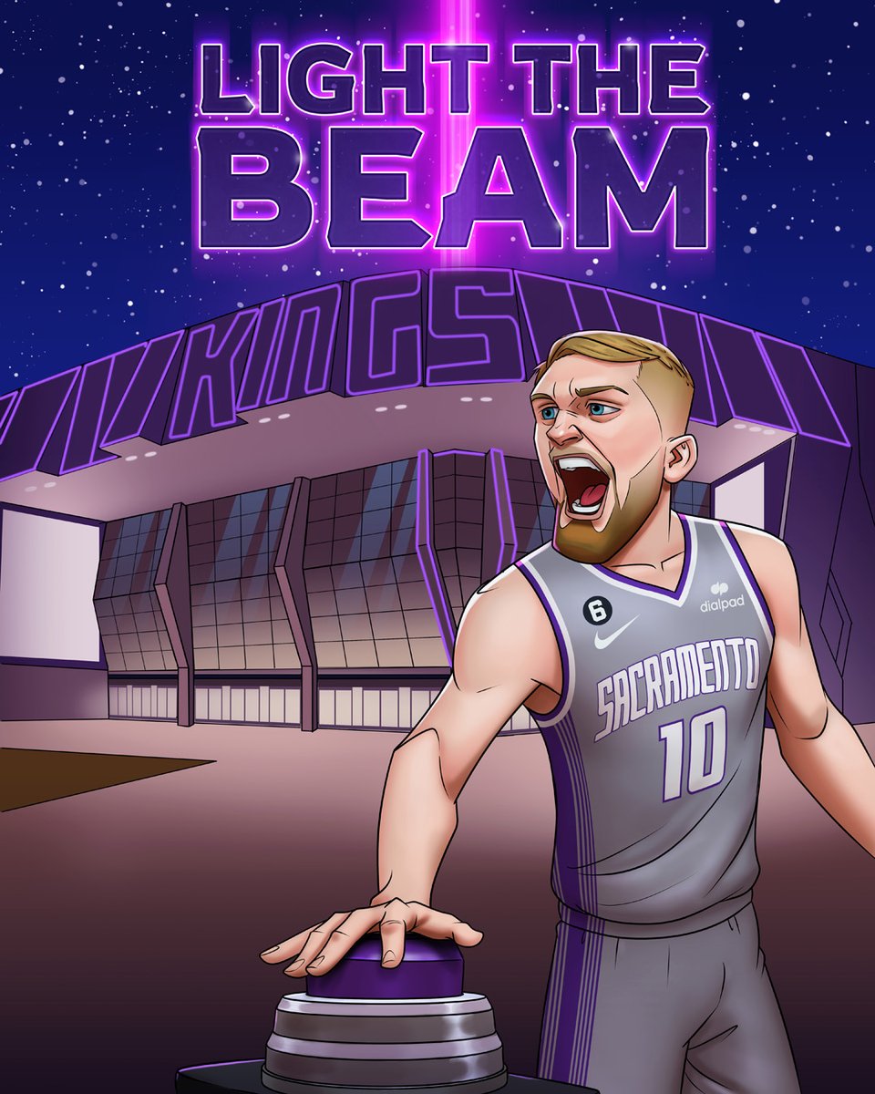 double the double-doubles, double the beam posts 🔦🟣 #LightTheBeam #KingsFTW