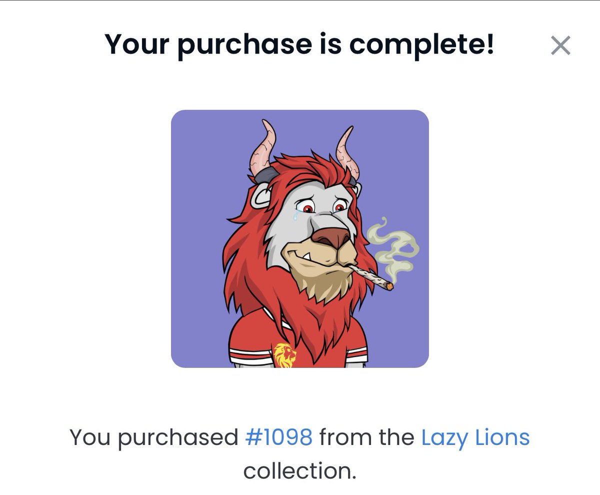 DrazTrader's tweet photo. @chantemaraea @LazyLionsNFT @LLStoners2022 I’ll take it https://t.co/BK45uXBYfH