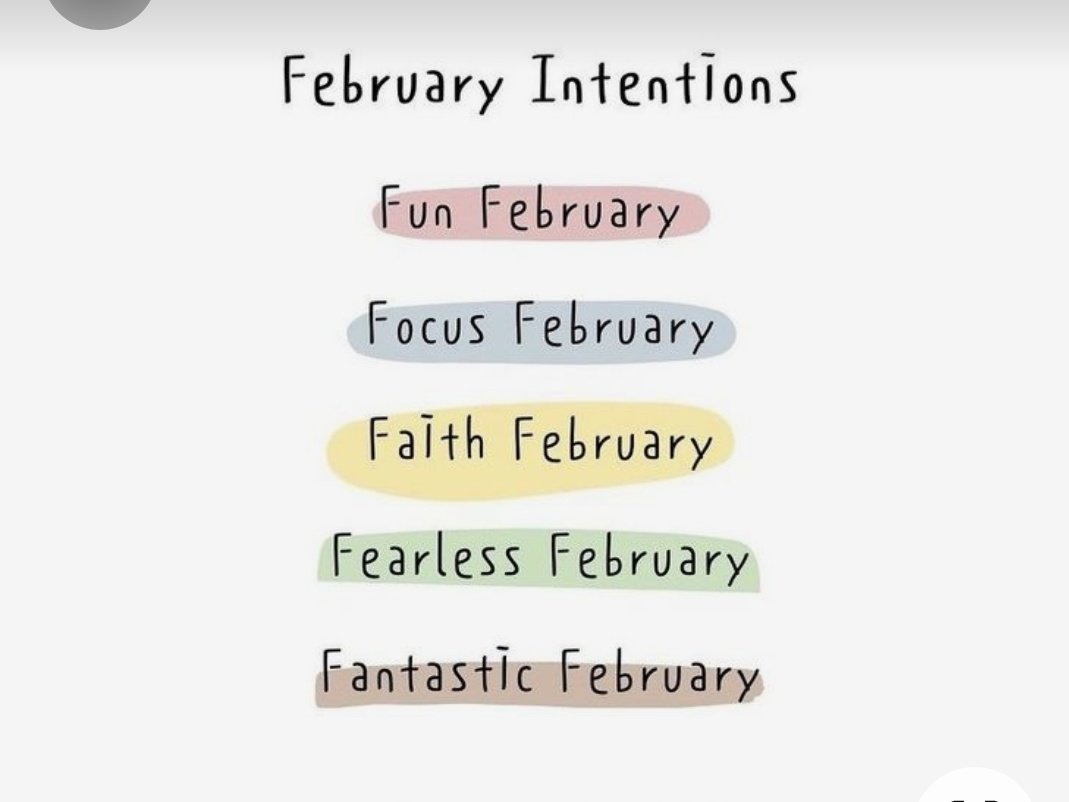 February Intentions 😊
#FantasticFebruary #Faith #Focus #Fearless #Fun