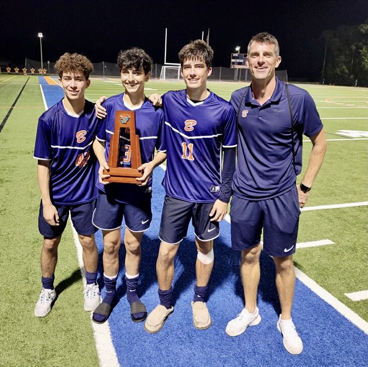 The Benjamin School Boys Varsity Soccer (@tbsboyssoccer) on Twitter photo Great teamwork by <a href="/LukeCasper12/">Luke Casper</a>, Zach Neidoff, Luke Egizio, & Coach Kris Steeves leading the team tonight in the District Championship win vs. Oxbridge 1-0
Bucs <a href="/FordCash2025/">Ford Cash</a> scored on PK!
<a href="/EWall14/">Eric Wallace</a> <a href="/Alex_Peterman/">Alex Peterman</a> <a href="/pbpsports/">PB Post Sports</a> <a href="/SSHighSchools/">Sentinel HS Sports</a> <a href="/ESPNTop63/">ESPN Top 63</a> <a href="/KrisSteeves4/">Kris Steeves</a> @MattAguilar01 Great teamwork by <a href="/LukeCasper12/">Luke Casper</a>, Zach Neidoff, Luke Egizio, & Coach Kris Steeves leading the team tonight in the District Championship win vs. Oxbridge 1-0
Bucs <a href="/FordCash2025/">Ford Cash</a> scored on PK!
<a href="/EWall14/">Eric Wallace</a> <a href="/Alex_Peterman/">Alex Peterman</a> <a href="/pbpsports/">PB Post Sports</a> <a href="/SSHighSchools/">Sentinel HS Sports</a> <a href="/ESPNTop63/">ESPN Top 63</a> <a href="/KrisSteeves4/">Kris Steeves</a> @MattAguilar01