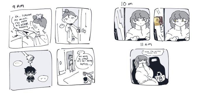 #HourlyComicDay2023 finally free so drawing all the comics i scribbled down 