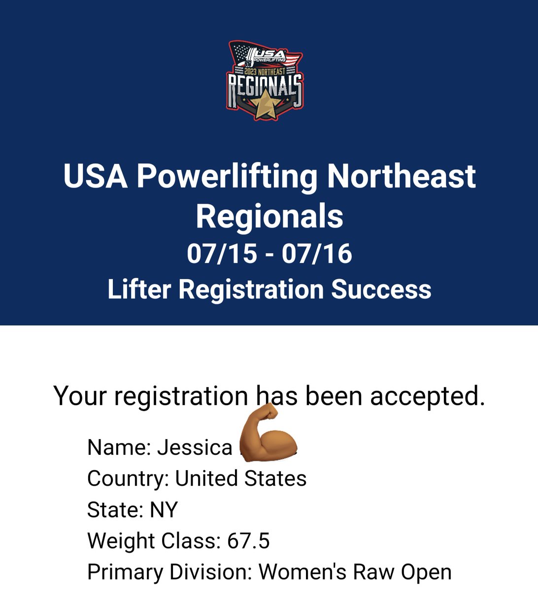 aurora_divva's tweet image. Let's gooooooooo! Loved the motivation my coach gave me 🙌🏾 

I'm 55kg away from Nationals QT! Can't wait to see how much I close the gap during Regionals 💪🏾 
#usapl #powerlifter