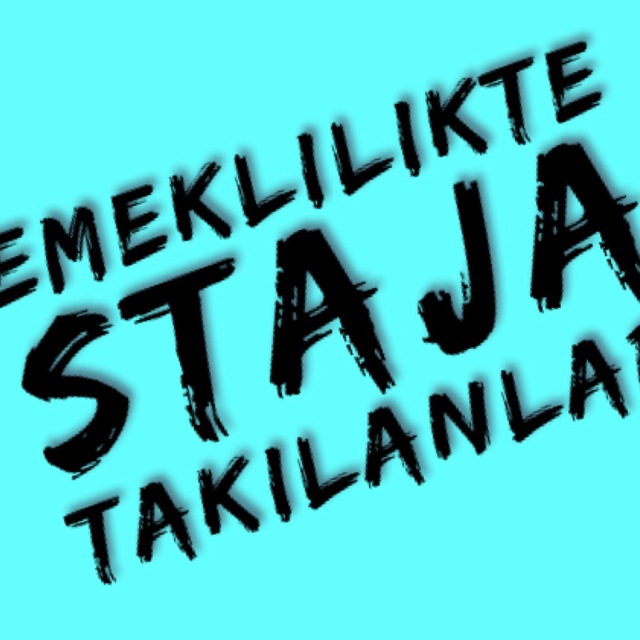 Staja Adalet..
Adalet Yerini Bulsun da,
Kıyamet Koparsa Kopsun..!!

Staj Demek Emek Demek..
Staj Ssk Başlangıcı Olsun..
Mhhy
#SadeceStajKaldı