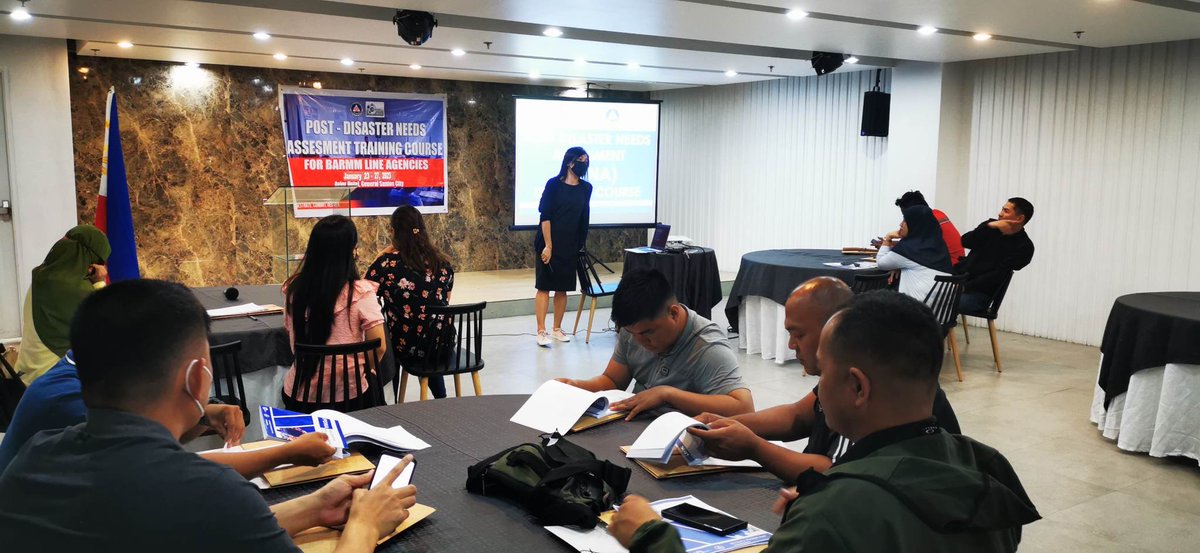 CivilDefenseR12's tweet photo. The OCD Region XII, through the leadership of Regional Director Raylindo S. Aniñon, provided technical assistance to the BARMM Line Agencies during the conduct of the Post-Disaster Needs Assessment on January 23, 2023 in General Santos City.

#OCDXII #CivilDefensePH #ResiliencePH https://t.co/pLlPSZlB93