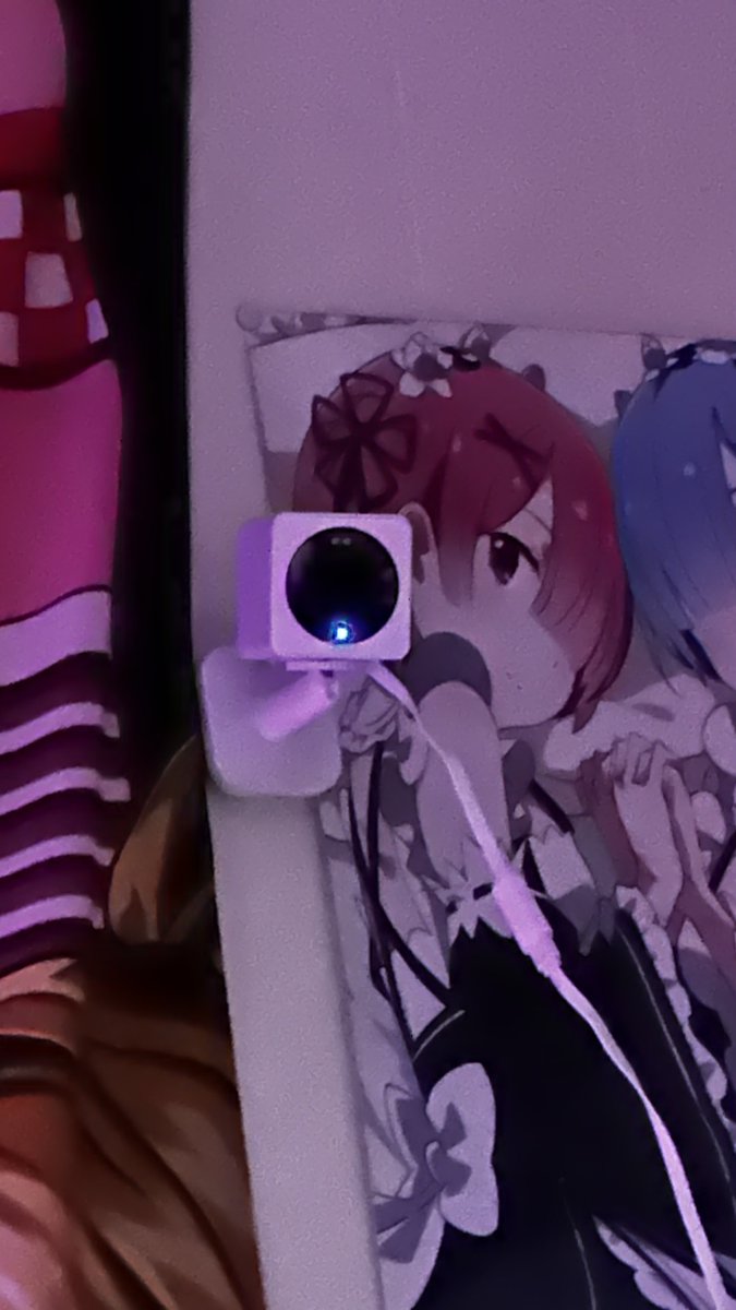 Machixo's tweet photo. Security cam in my room so she can watch me sleep 🥰 https://t.co/M9RdZQLUfM