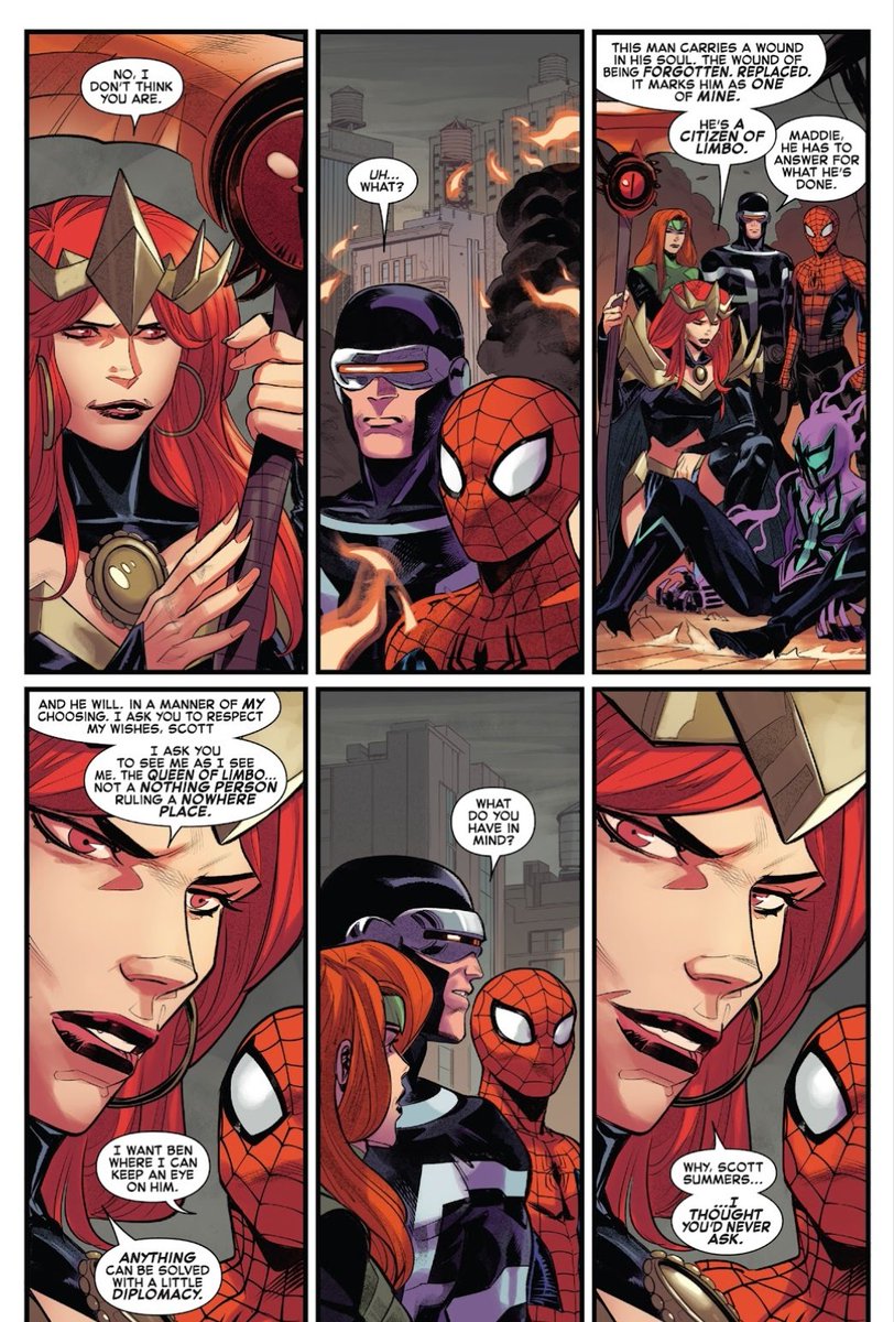 mileen_art's tweet photo. #darkwebfinale spoilers
.
.
.
.
.
.
.
.
.
.
.
.
I LOVE Maddie being a caregiver like this is really bringing some of her old characterization back🥹 #GoblinQueen #madelynepryor #chasm #xmen #marveldarkweb https://t.co/iqRJXQ2Lar