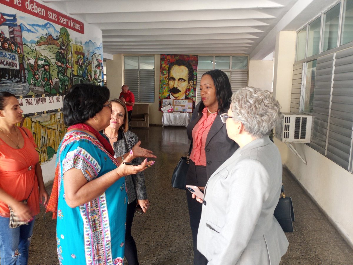 Algunas imágenes de las actividades de la Ministra de Educación de Bahamas en Cuba en el marco del Congreso Internacional Pedagogía 2023.