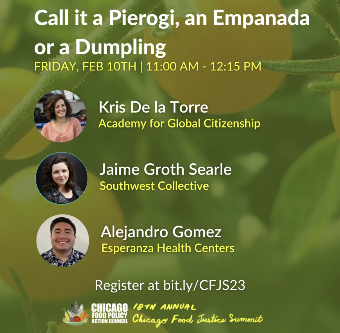 swcollectivechi's tweet photo. Let’s radically reimagine how to future proof the food system. Join us, @EsperanzaHealth and @globalchicago for a Feb 10 workshop. Registration is free at the link in our bio! @chifoodpolicy #foodjustice
#chicagofoodsummit
#CFJS2023
#justiciaalimentaria
#chicagocumbrealimentaria https://t.co/xPopJMBSlo