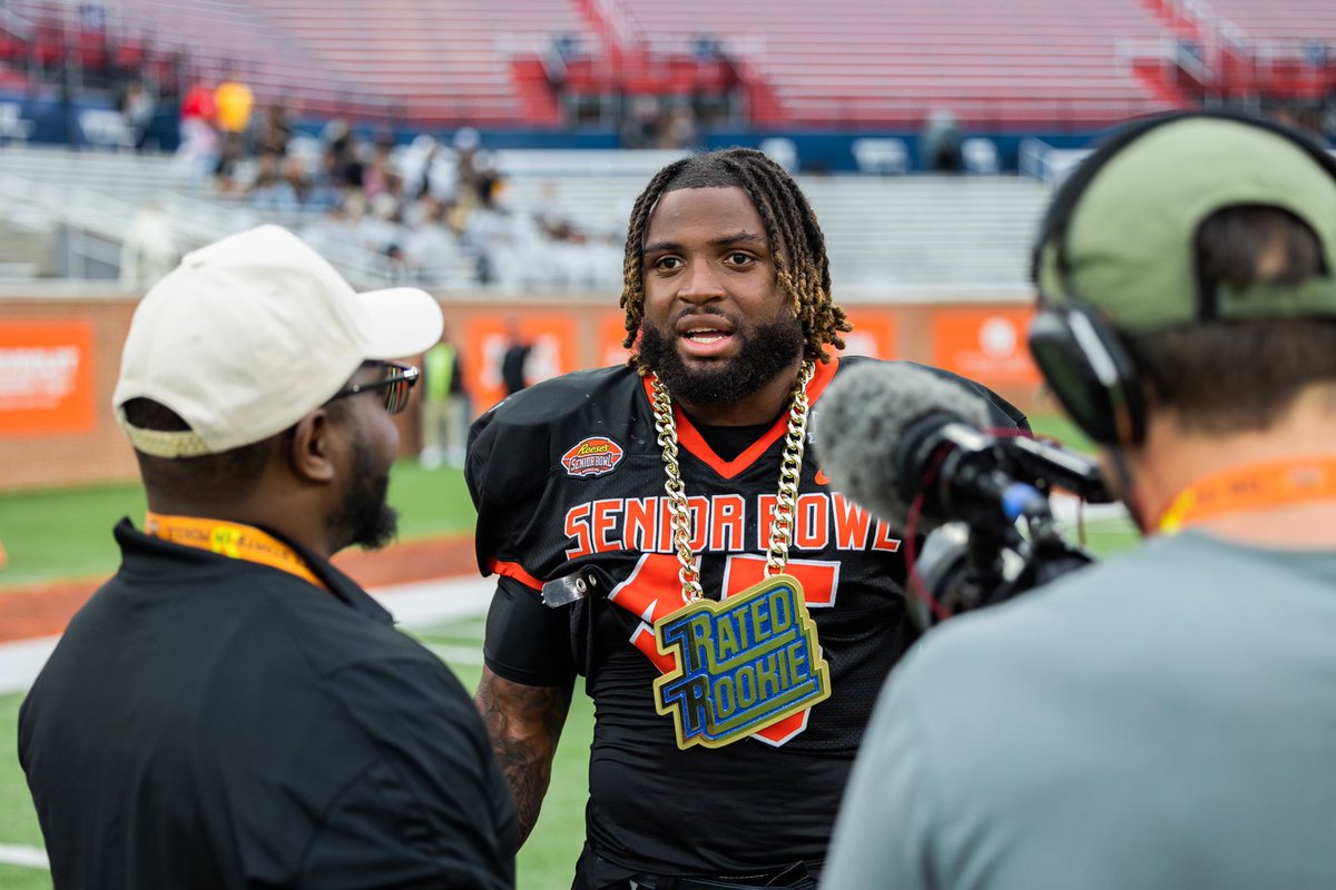 DP_NFL's tweet photo. I was excited to name Jackson State LB Aubrey Miller (@Loose_Qannon) as the #RatedRookie Defensive Player of the Day! #HBCU https://t.co/zUjPHsFZuk