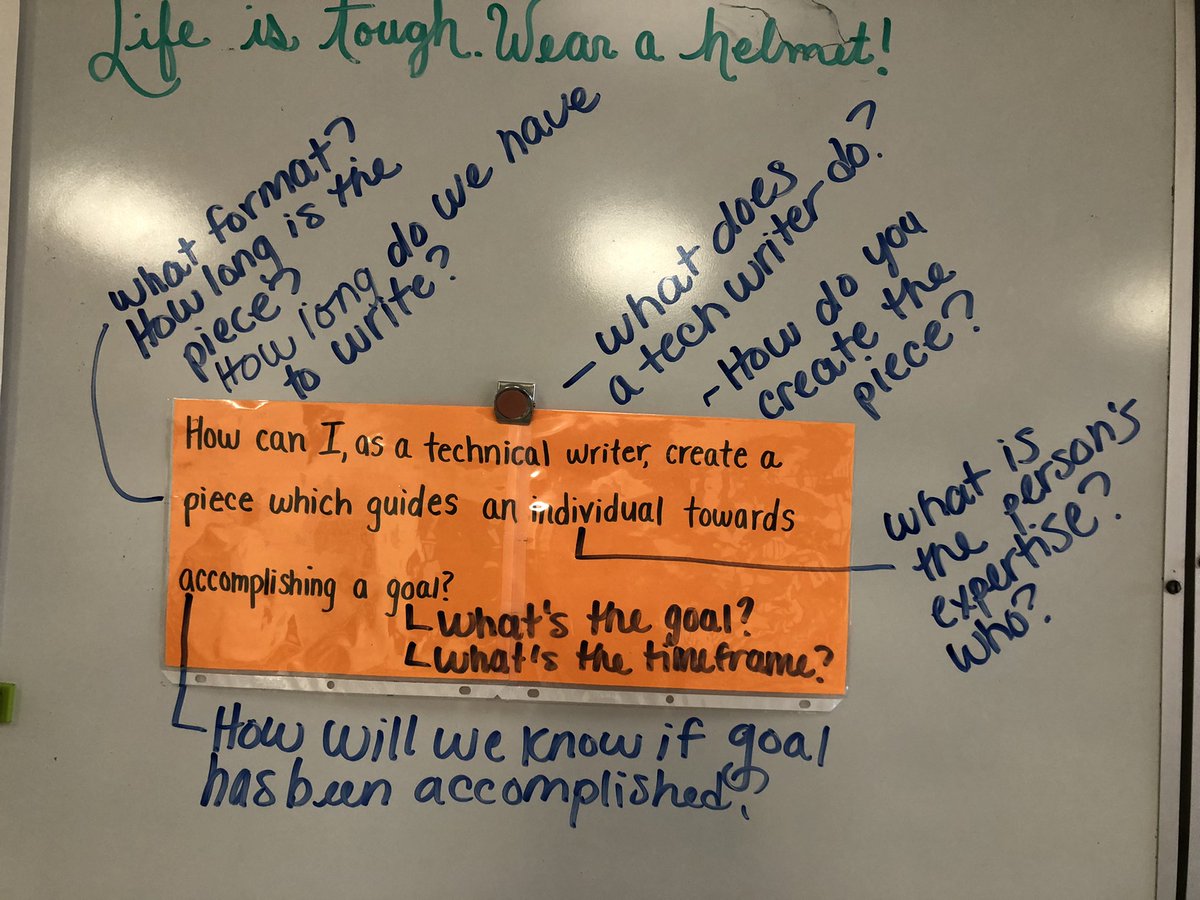 TraciMI's tweet photo. #essentialquestions
#pbl
#projectbasedlearning
#writingwithmentors
@RebekahODell1
Let the hard work begin! Our essential questions (two different classes) have been dissected, mentors studied, and research is in progress before flash drafting, revising x4, and publishing! https://t.co/JMwG6iMY9f