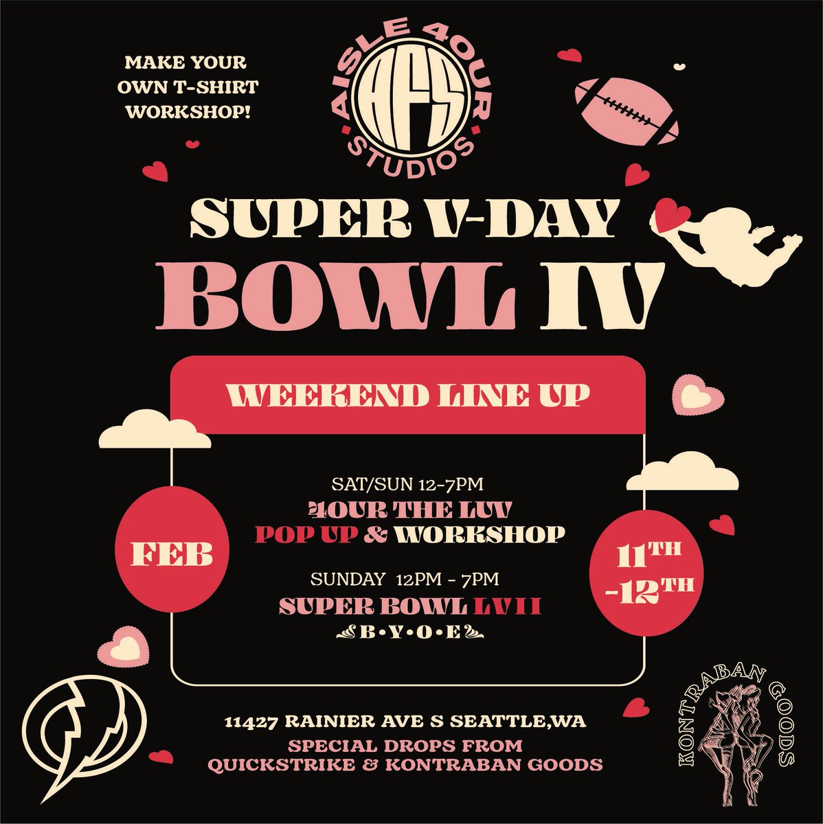 aisle4our's tweet photo. We gettin’ fly and spreading love this Valentine’s Day weekend. Come join us Feb 11th-12th for a weekend of festivities 🛒 ❤️ https://t.co/HqqqmraXyn