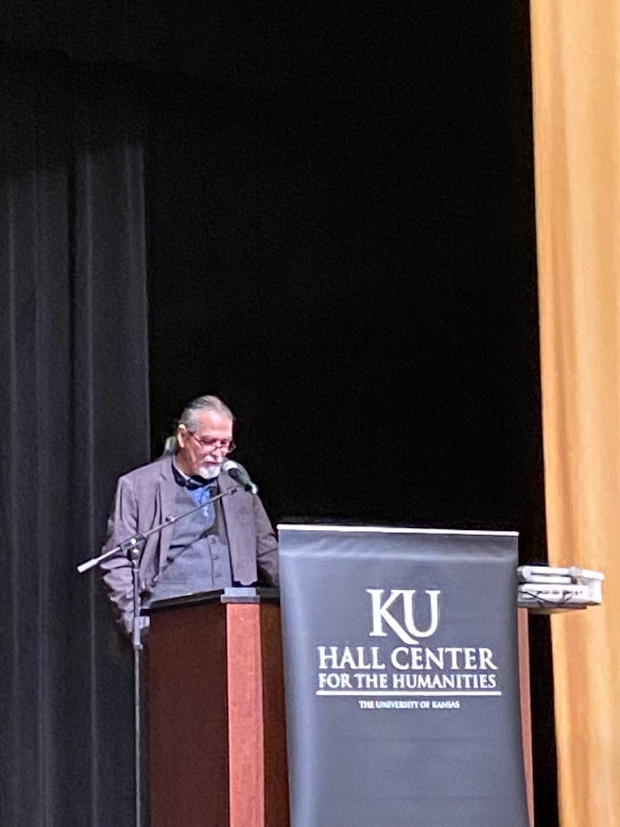 Lauriejhawk's tweet photo. When you get to hang with colleagues/friends from @KUSocialWelfare and listen to @DanWildcat lecture on the “Exercises in Indigenuity in the Age of Global Crises” @HaskellU. @KUHallCenter #LandBack #LandAcknowledgement #Responsibility #Indigenuity https://t.co/42Dz0oaF8a