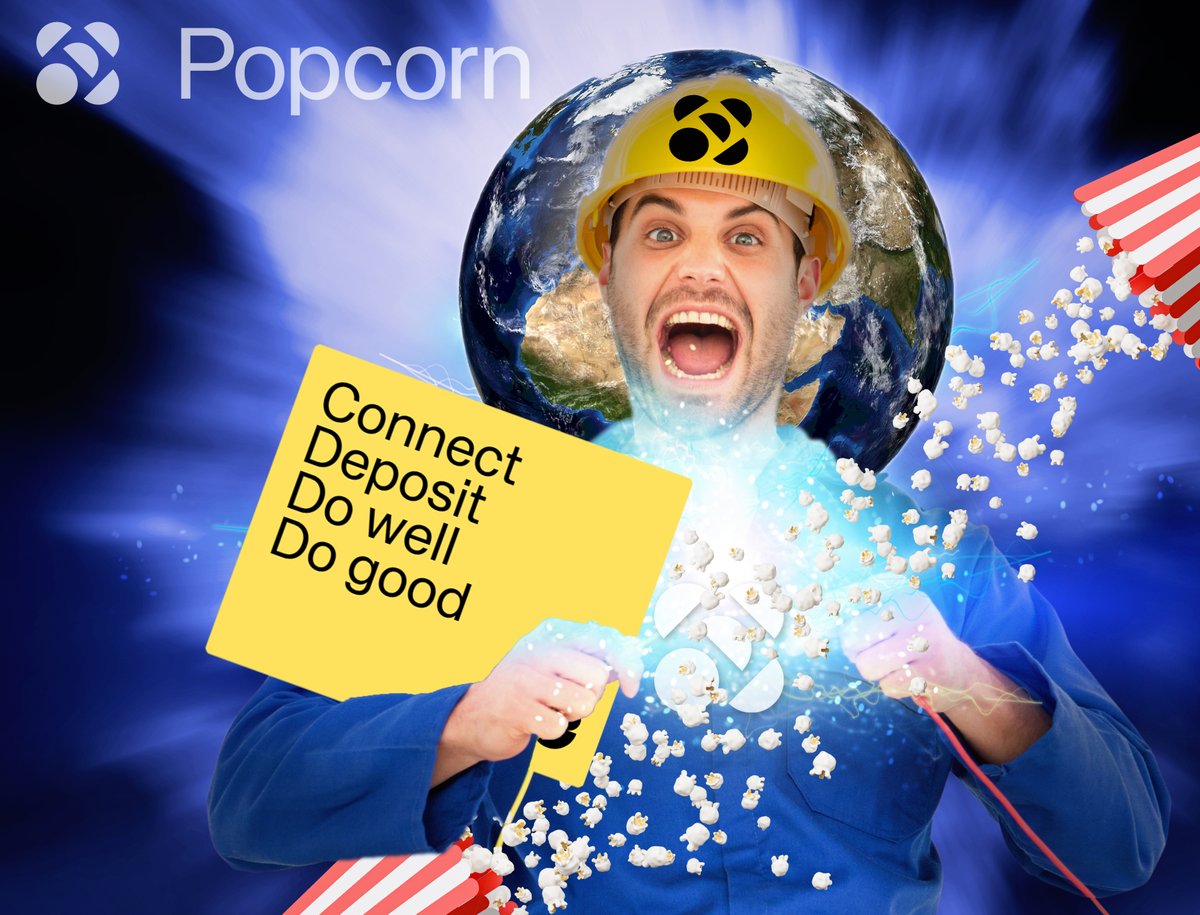 0xBeami's tweet photo. ๐คฏ Spark your earning potential with a powerful combination! ๐ Connect Deposit, Do Well, Do Good and earn noble yield while creating real-world impact @Popcorn_DAO ๐ฅ๐ฐ๐ #investmentwithpurpose #impactinvesting ๐ก #DeFi4GOOD https://t.co/w5IUCL8sVG