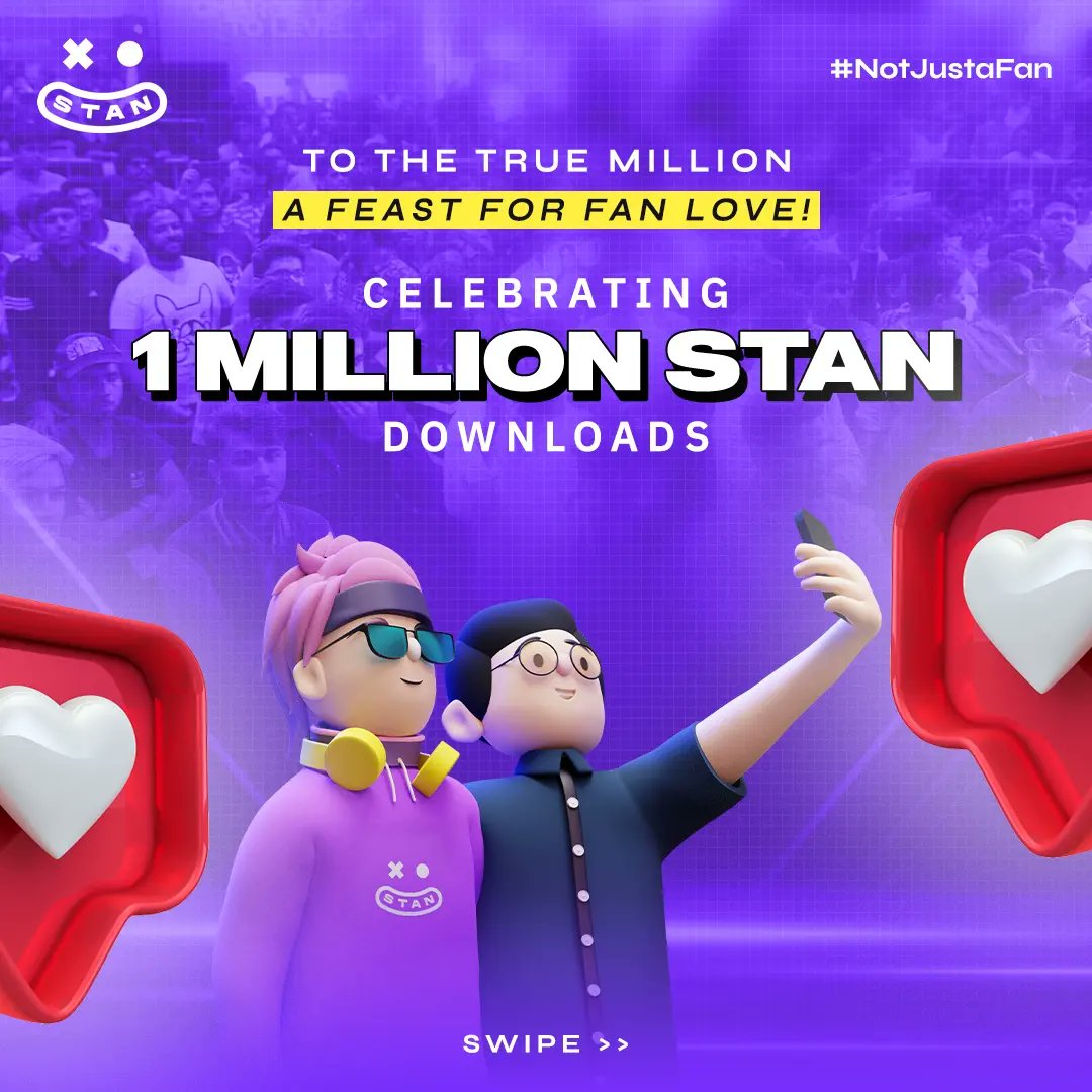 getstanapp's tweet photo. "Unleash the savings! Next 7 Days  Get 25% cashback on Card Packs &amp; Crates, double the fun with 2x Referral Rewards, and win big with 2x Rewards on STAN Tug of War &amp; Trump 💰🎉

Don't miss this opportunity @getstan.app now! 

#WinningStreak #STAN #NotJustaFan #millionwalaweek https://t.co/grJtzYyTcH