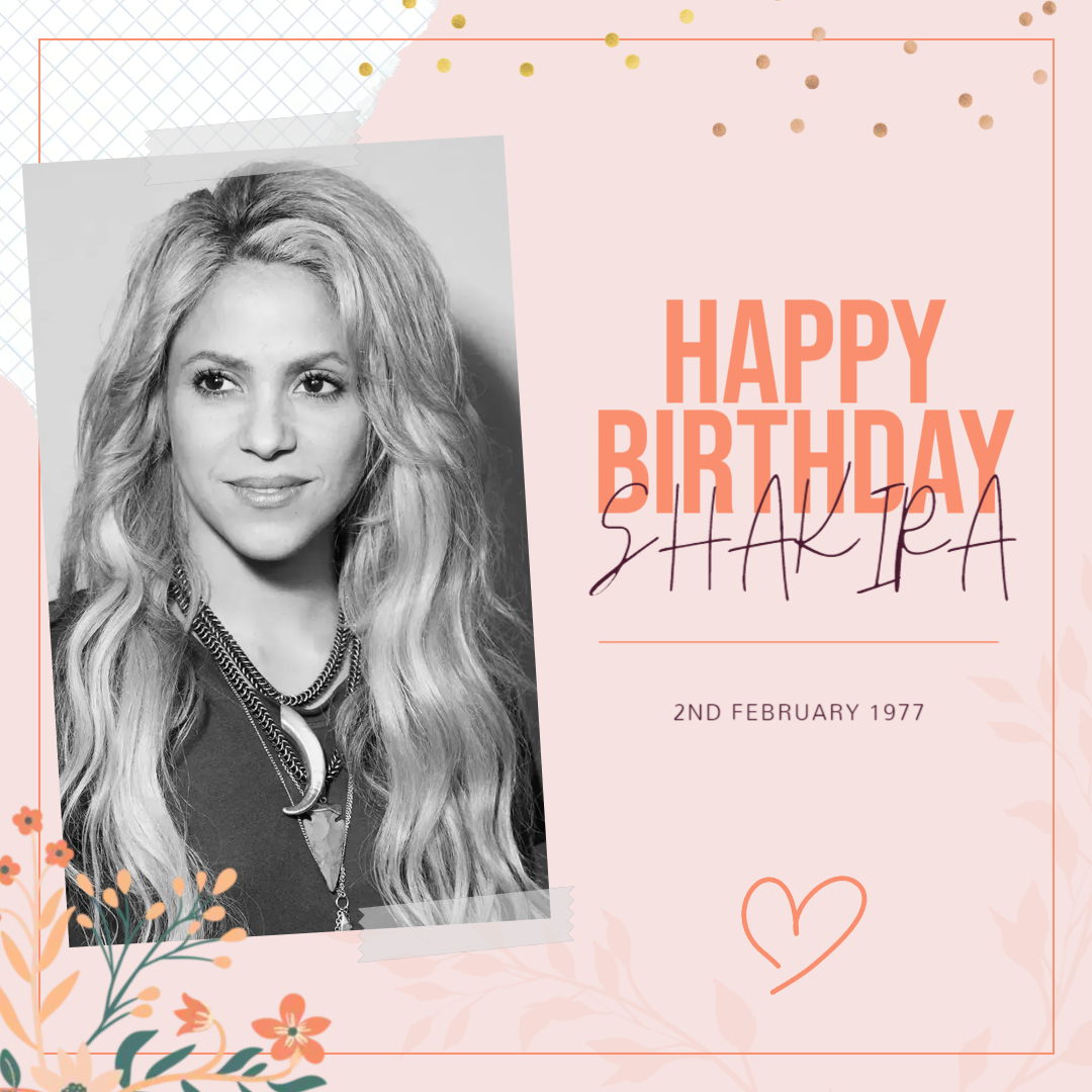 Colombian singer Shakira Isabel Mebarak Ripoll AKA celebrate her 46th birthday.

HAPPY BIRTHDAY 