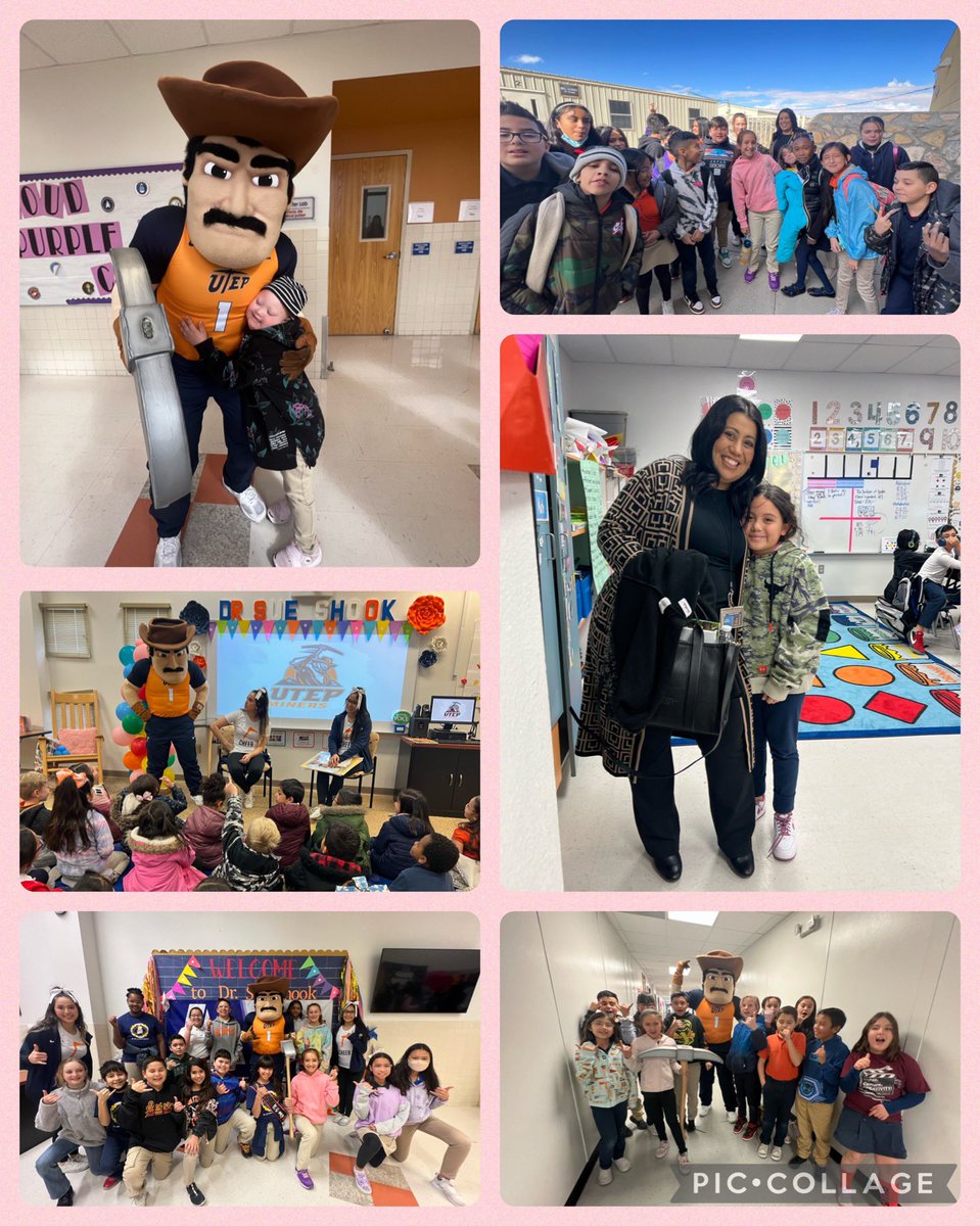 Our Rattlers enjoyed ALL our awesome presenters, including Paydirt Pete/Utep Cheer & @MDominguez_SISD for ‘World Read Aloud Day’ at the ranch!#PicksUp, #GoMiners, @DSShook_ES, @Cduarte_DSSE, #TeamSISD, #ShookEmpowers