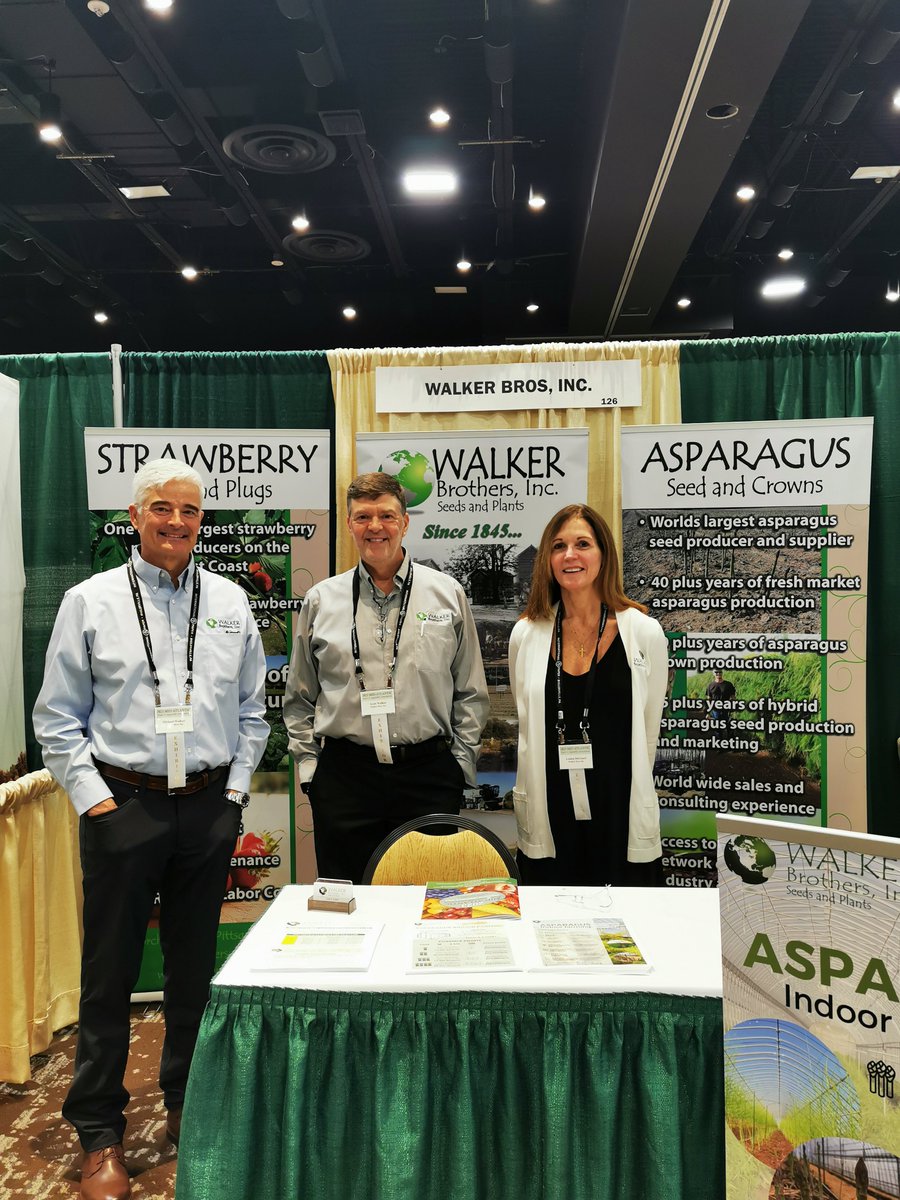 The Walker Bros., Team is proud to present at the 2023 Mid-Atlantic Fruit &amp; Vegetable Convention! We are excited to meet our asparagus and strawberry growers at the show again.☺️👨🏻‍🌾🍓💚

We remain a major #asparagus crown producer in the #USA!🇺🇸

#nj #newjersey #espárrago
