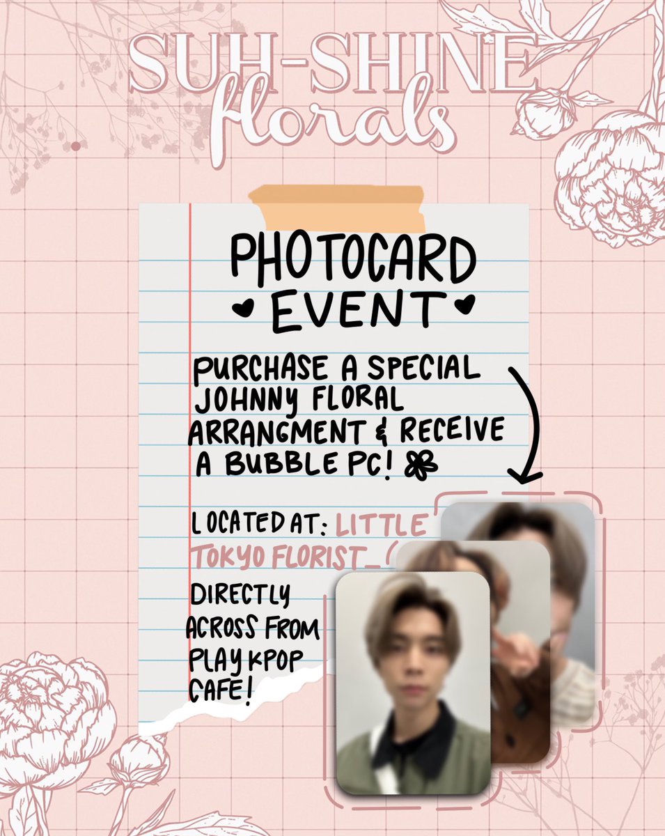 JOHFAM!! Our annual birthday celebration is near!! GET EXCITED! Come join <a href="/peonyanddime/">Peony and Dime ✿</a> and Kpop Fan Events on March 04 2023 while we celebrate our boy JOHNNYYYYY SUHHHHH (in johns voice) 🦋🦋🌷🌷

Be on the lookout for more details!! 

graphics made by: @jvmanips 

#JOHFAM
