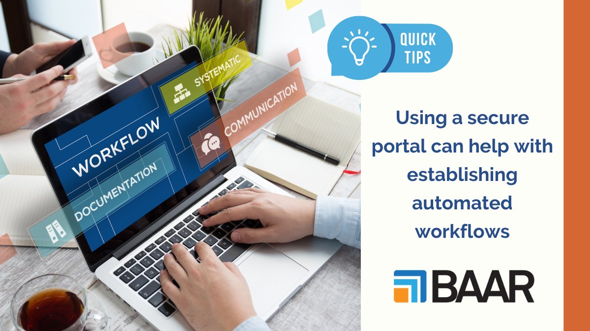 BAAR_Tech's tweet photo. In interactions with a front-end agent, a secure portal in an automation solution can offer a secure web-based front-end to interact with humans for the inputs needed to run the workflow engine. https://t.co/9Ybou6UVfT