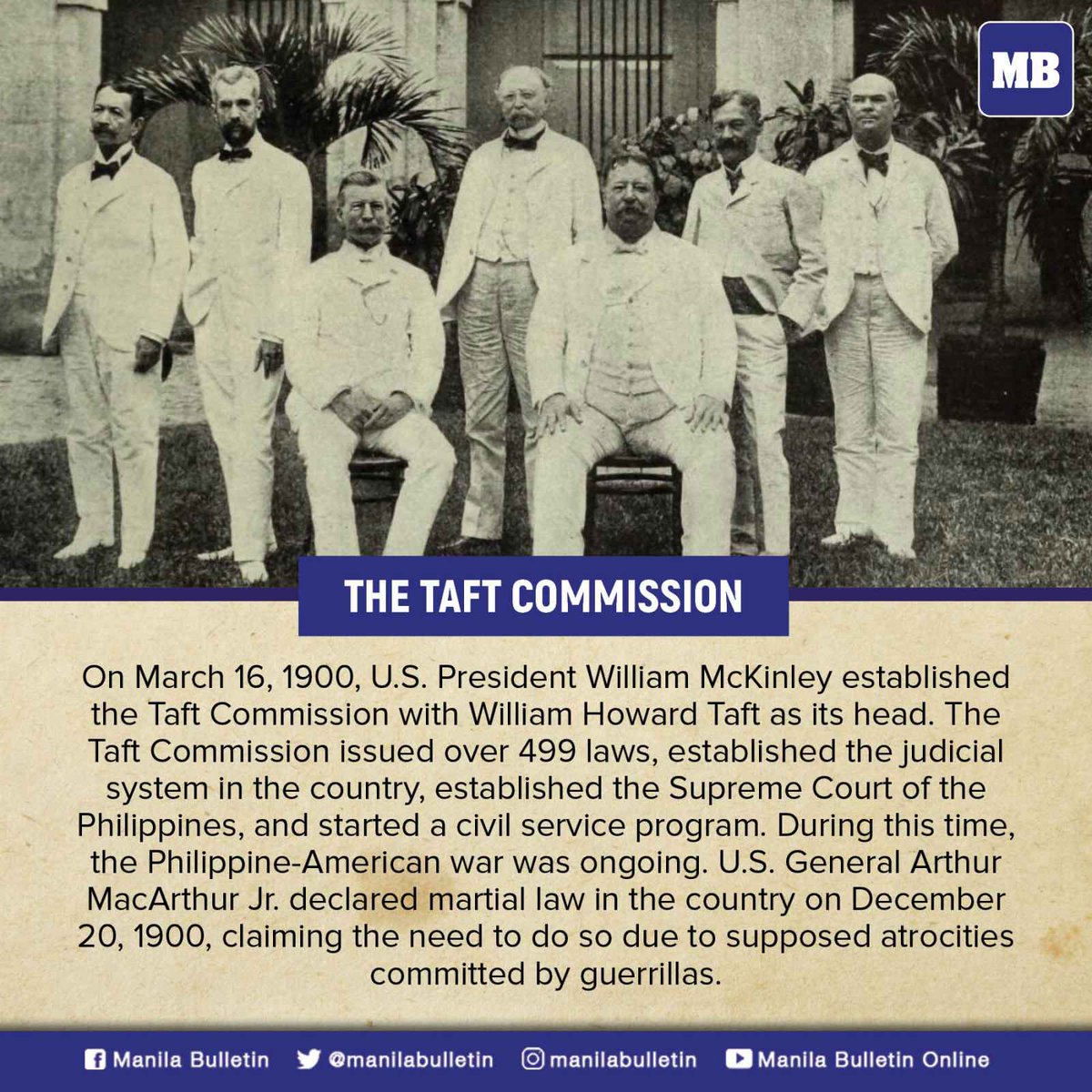 manilabulletin's tweet photo. WHAT HAPPENED IN 1900?
A lot can happen in 123 years! As Manila Bulletin celebrates its 123rd year in being the nation's leading newspaper, let's have a look back at other historical events that took place in the year it was founded.
#MB123
#ProtectPropagateProsper https://t.co/0fq6NZTiCD