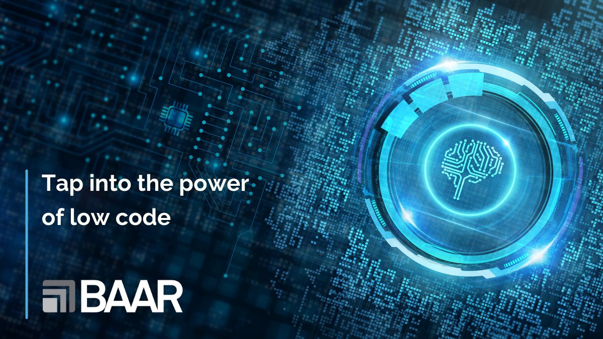 BAAR_Tech's tweet photo. BAAR is fully built on an AI-powered, drag-and-drop low-code platform. It ensures quick deployment as well as flexibility to fit your environment. Learn more here: https://t.co/NNWVdgI2rb https://t.co/1iZ9DkghTX
