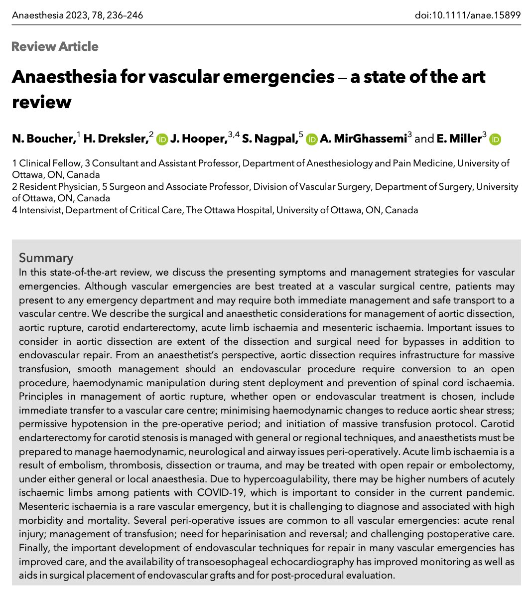 On Twitter Anaesthesia For Vascular Emergencies A on-twitter-anaesthesia-for-vascular-emergencies-a