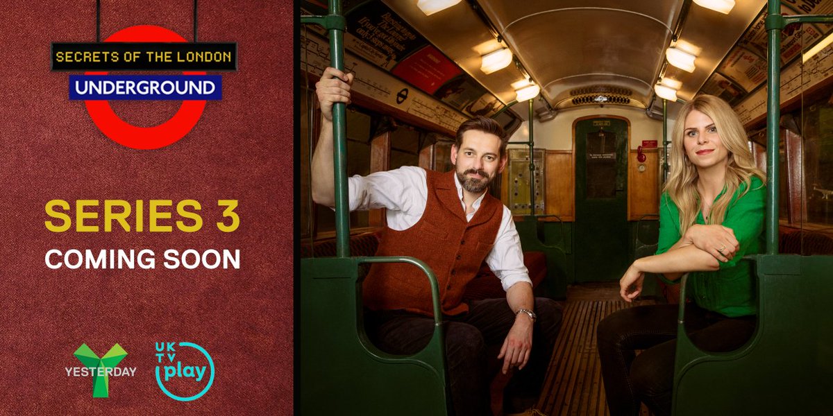 YesterdayTweets's tweet photo. Oyster cards at the ready! We’re heading behind the scenes of the Tube once more with @MrTimDunn and @siddyholloway 🚇 #SecretsOfTheLondonUnderground returns later this year on Yesterday Channel and @UKTVPlay. https://t.co/bzROT2gziH